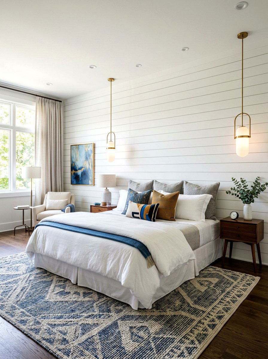 Shiplap Headboard Bedroom - 30 shiplap wall ideas