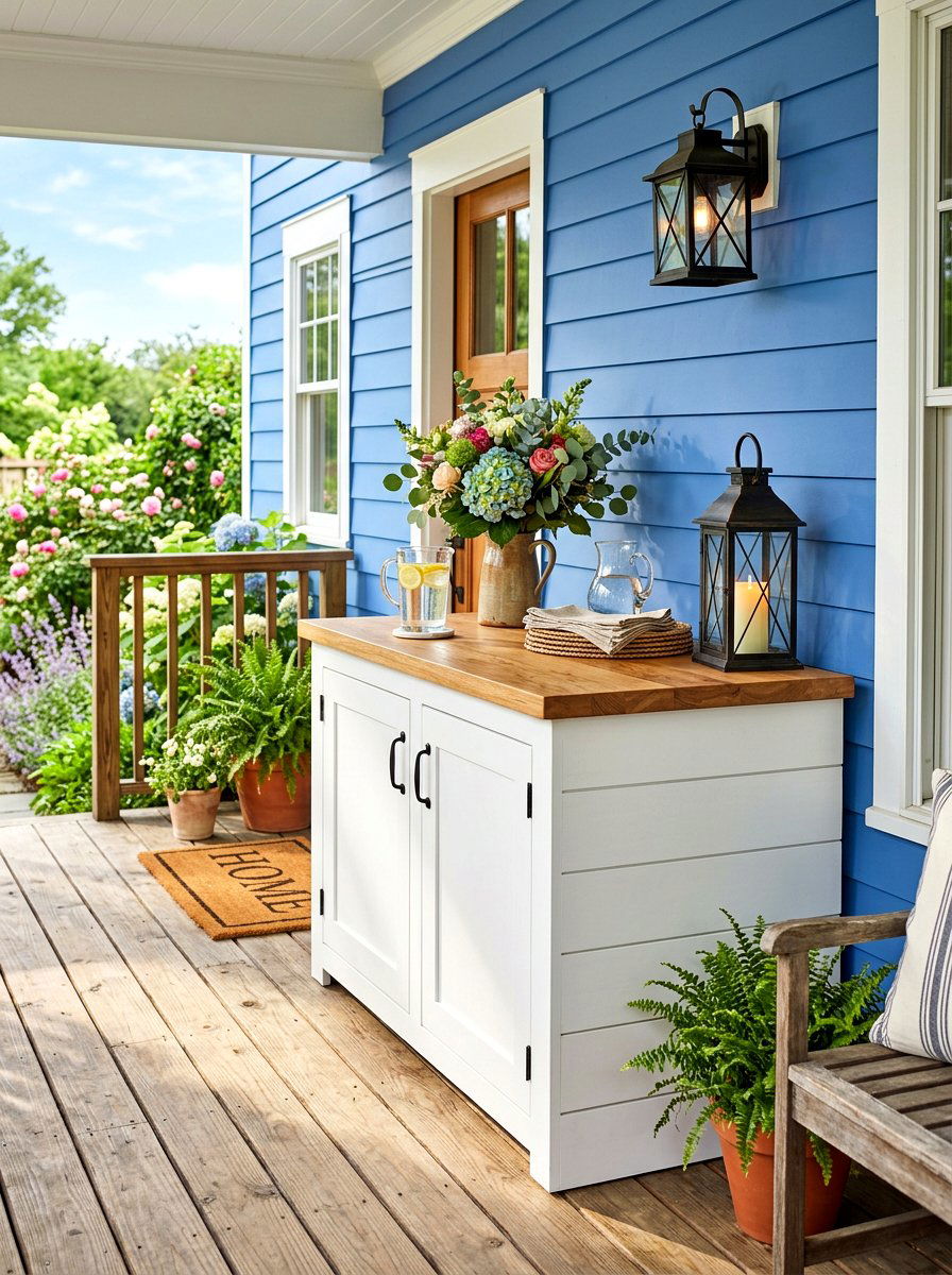 Shiplap Outdoor Cabinet - 30 outdoor buffet cabinet ideas