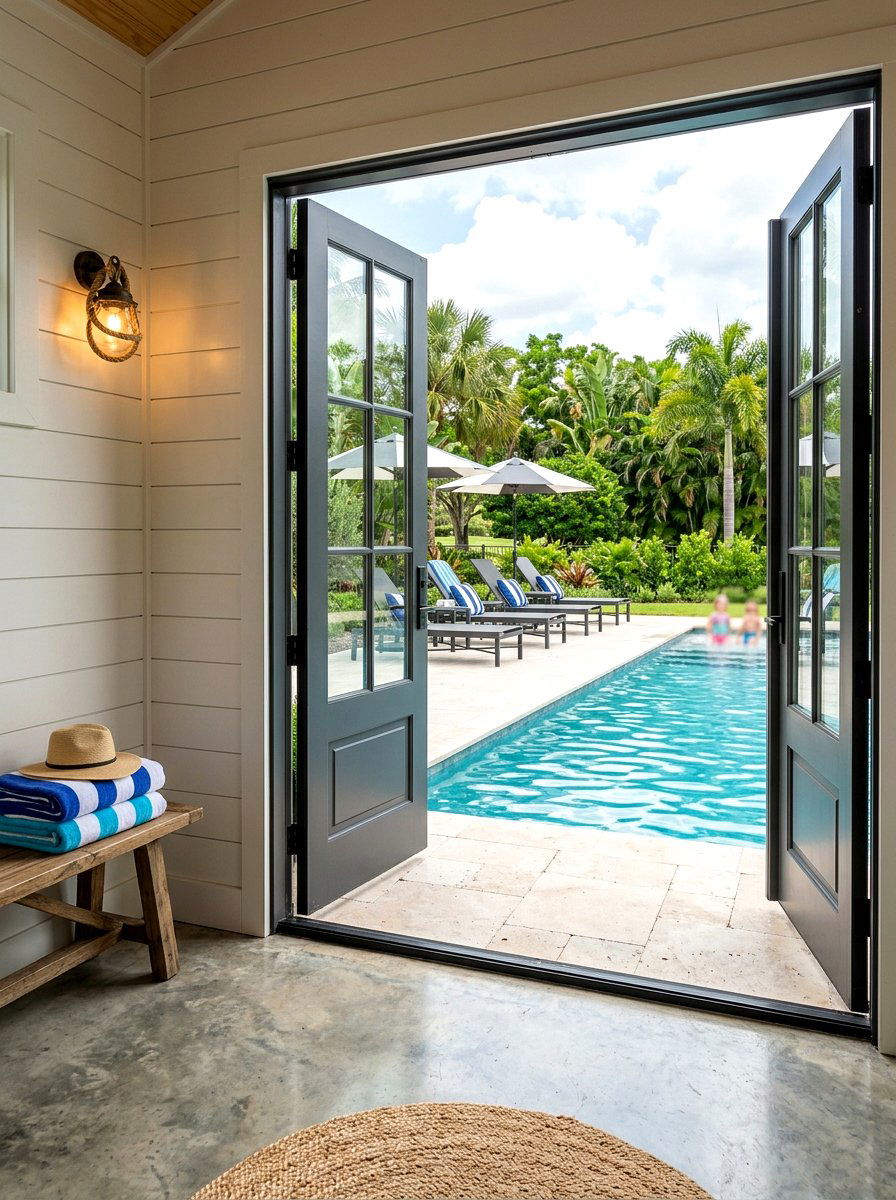 Shiplap Pool Cabana - 30 pool cabana ideas