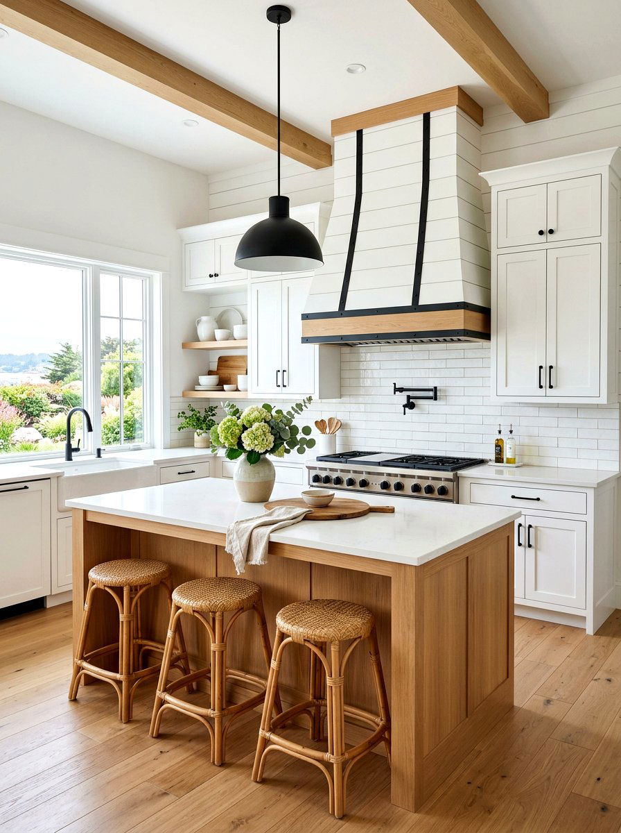Shiplap Range Hood - 30 range hood design ideas