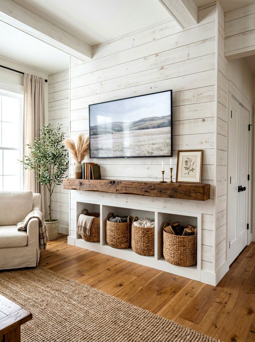 Shiplap Wall - 30 tv wall ideas