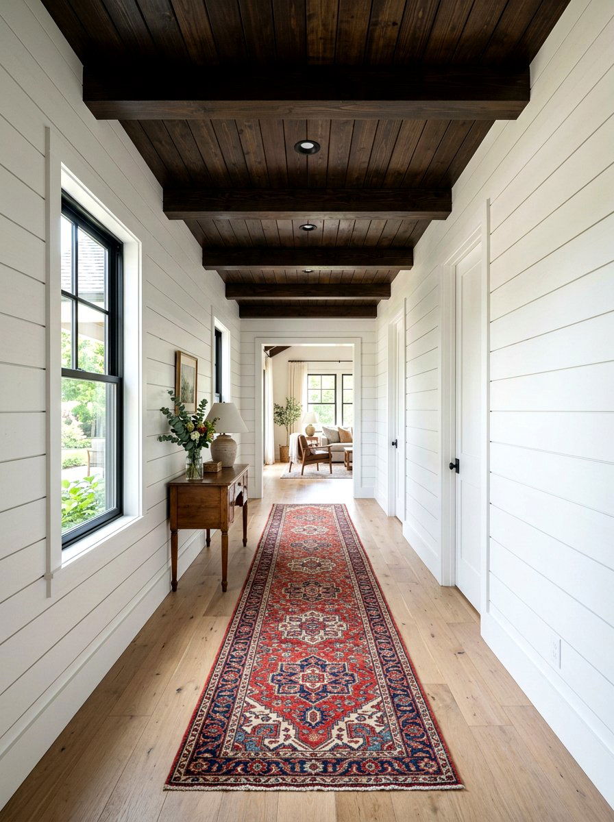 Shiplap Wall Breezeway - 30 breezeway ideas