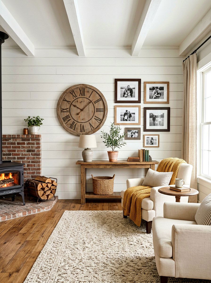 Shiplap Wall Keeping Room - 30 keeping room ideas