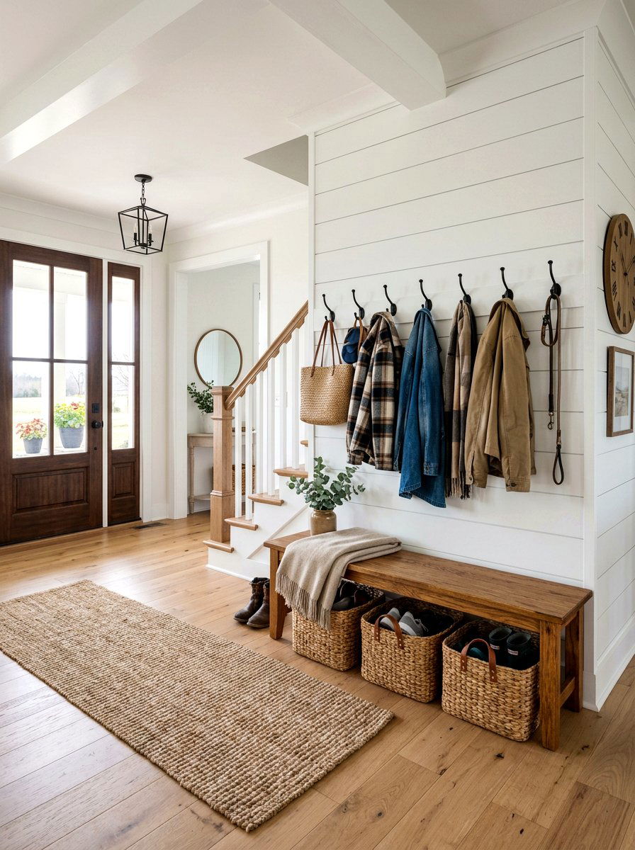 Shiplap Wood Divider - 30 freestanding screen divider ideas