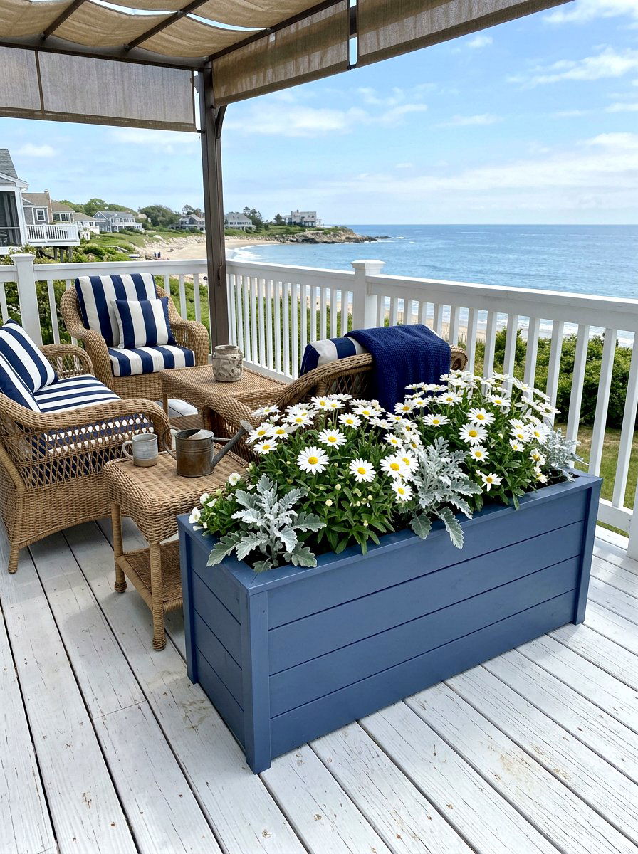 Shiplap Wood Planter Box - 30 wooden planter ideas