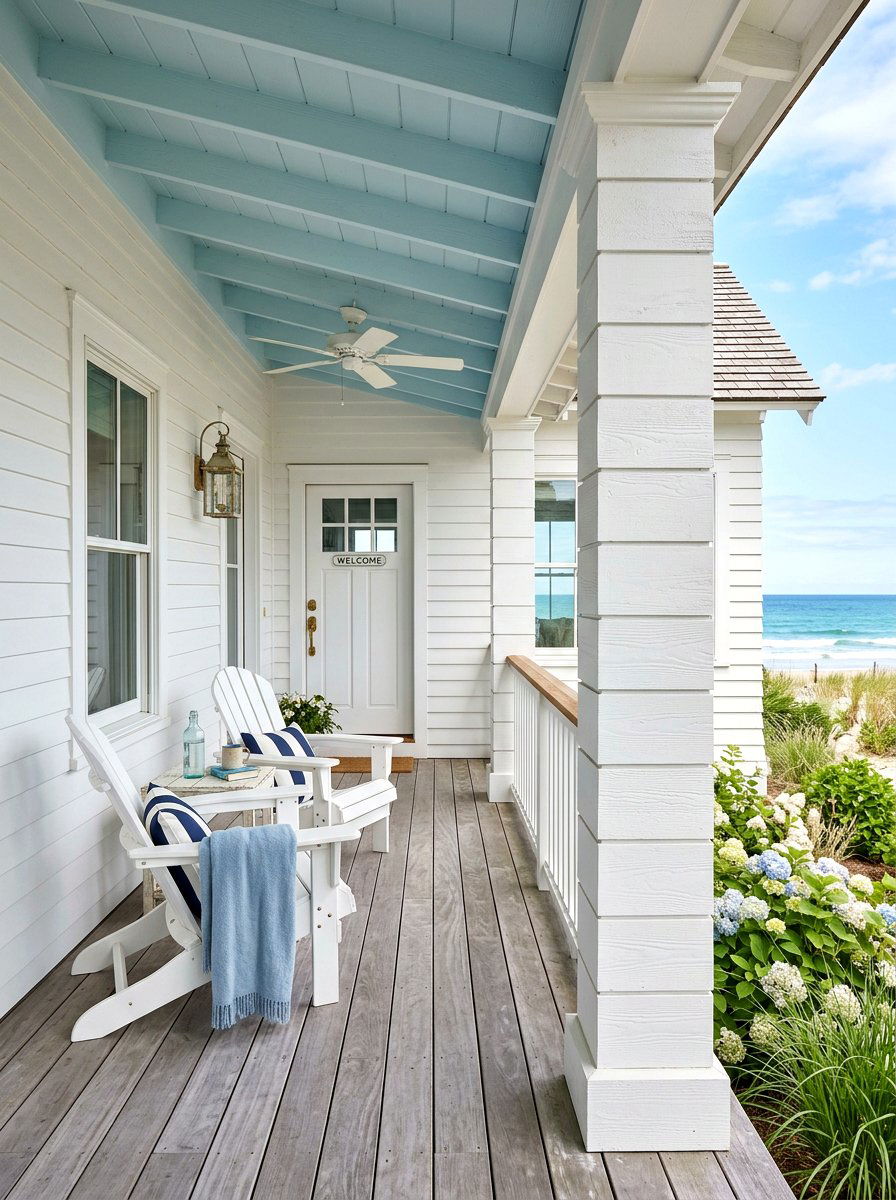 Shiplap porch column - 30 porch column ideas