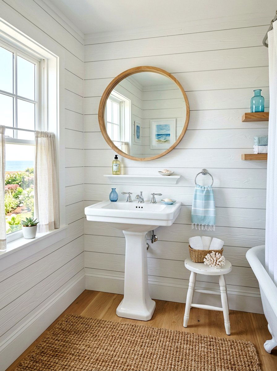 Shiplap wall panel - 30 surf shack decor ideas