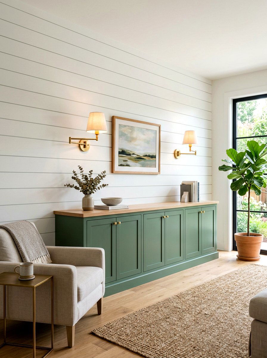 Shiplap wall paneling - 30 cottagecore kitchen ideas