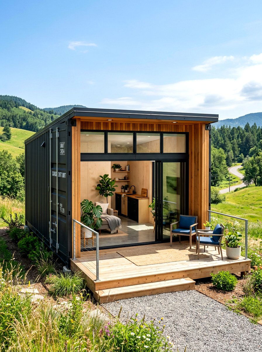 Shipping container tiny house - 30 tiny house ideas