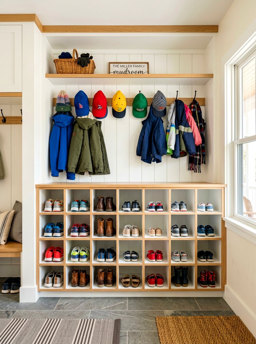 Shoe Cubby Mudroom Locker Wall - 30 mudroom locker wall ideas