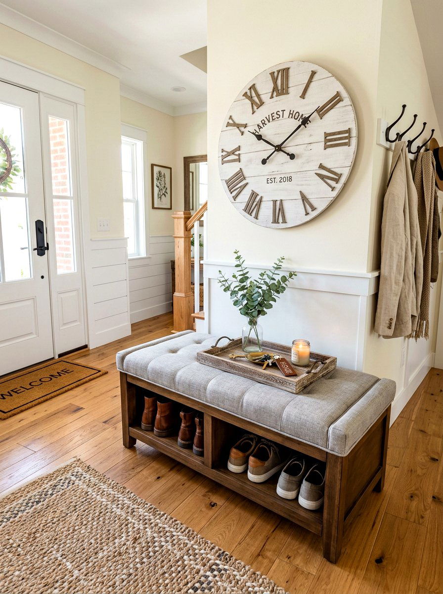 Shoe Storage Bench - 30 hidden shoe cabinet ideas