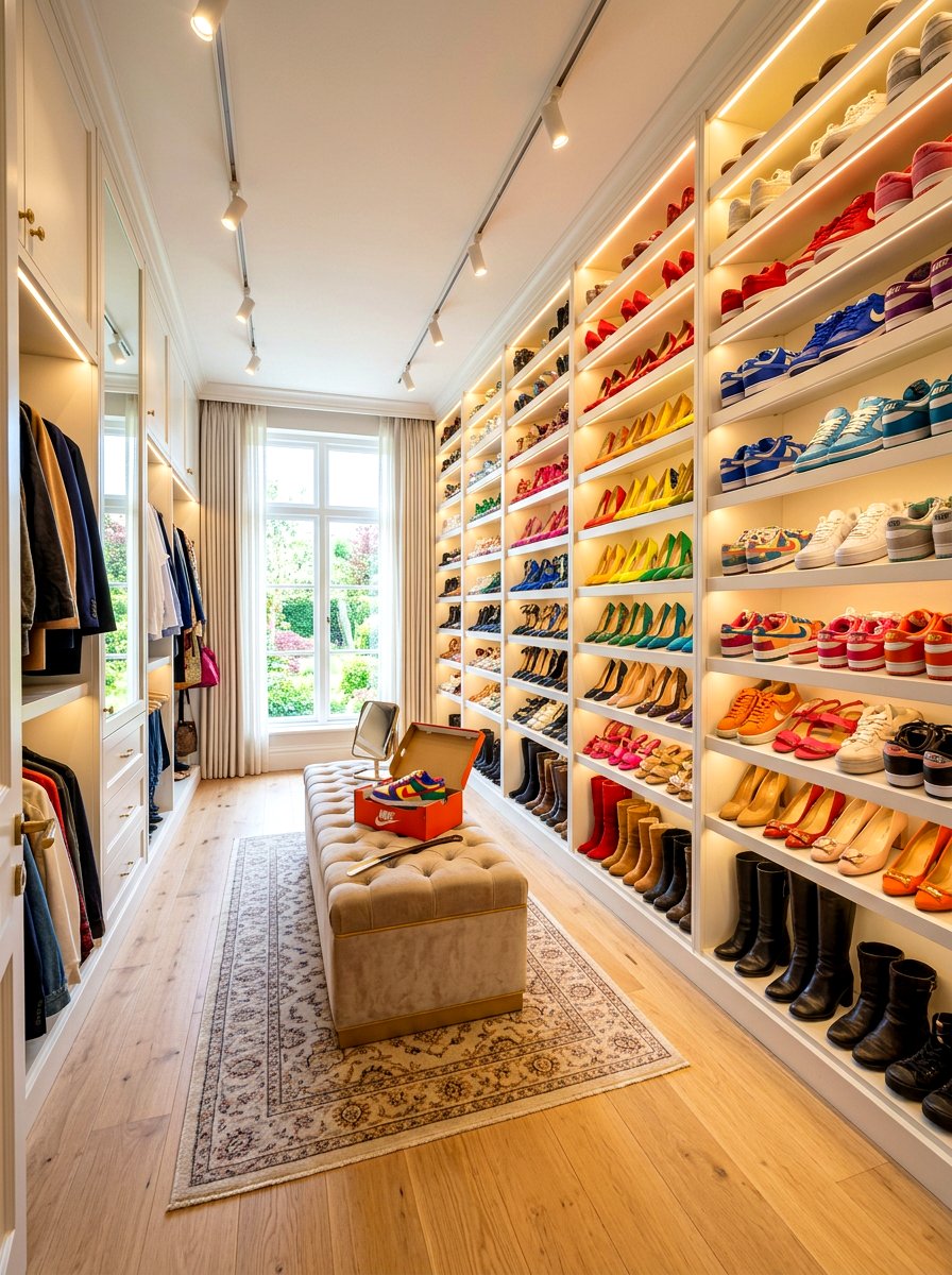 Shoe Storage Walk In Closet - 30 walk in closet ideas