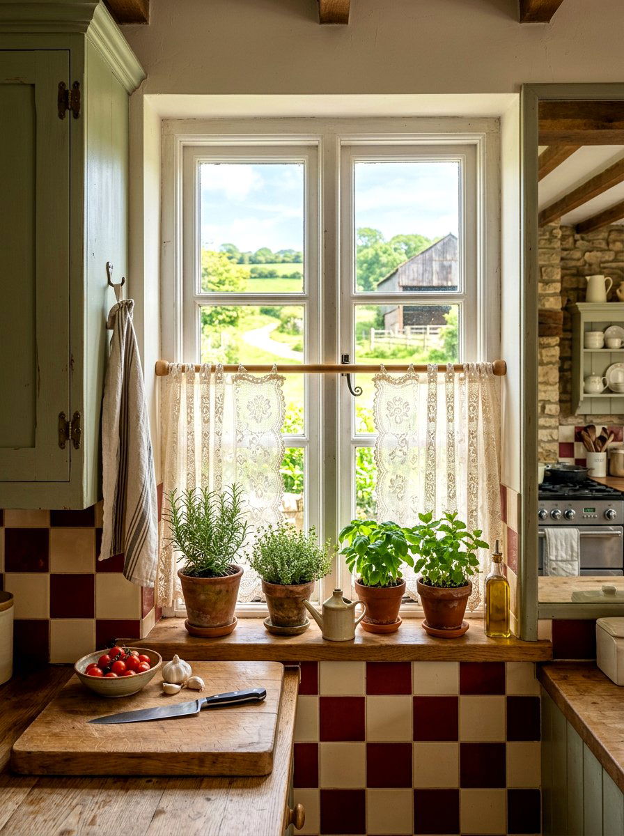 Short Tier Lace Curtain - 30 lace curtain ideas