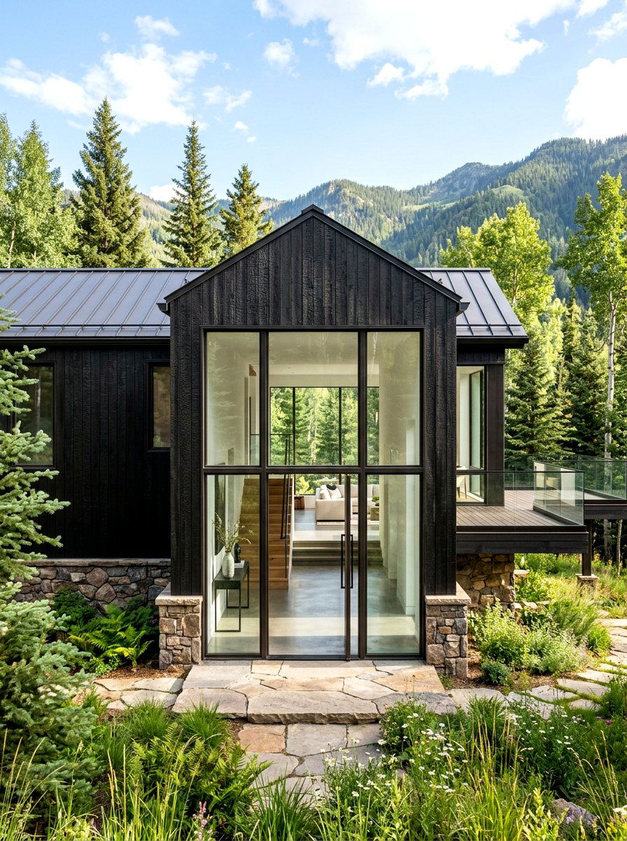 Shou Sugi Ban Facade - 30 chalet exterior ideas