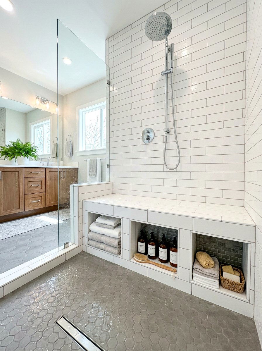 Shower Bench With Storage - 30 shower bench styling ideas