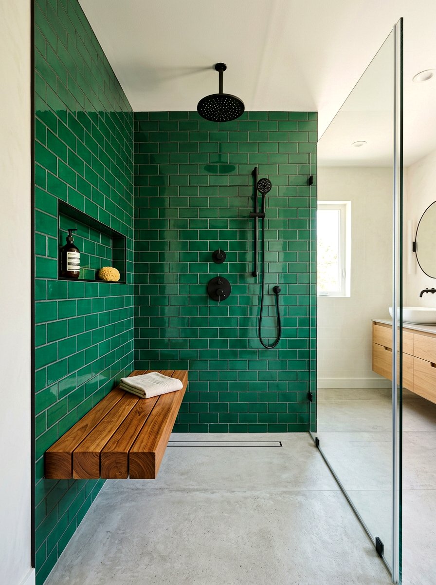 Shower Bench - 30 bathroom shower ideas
