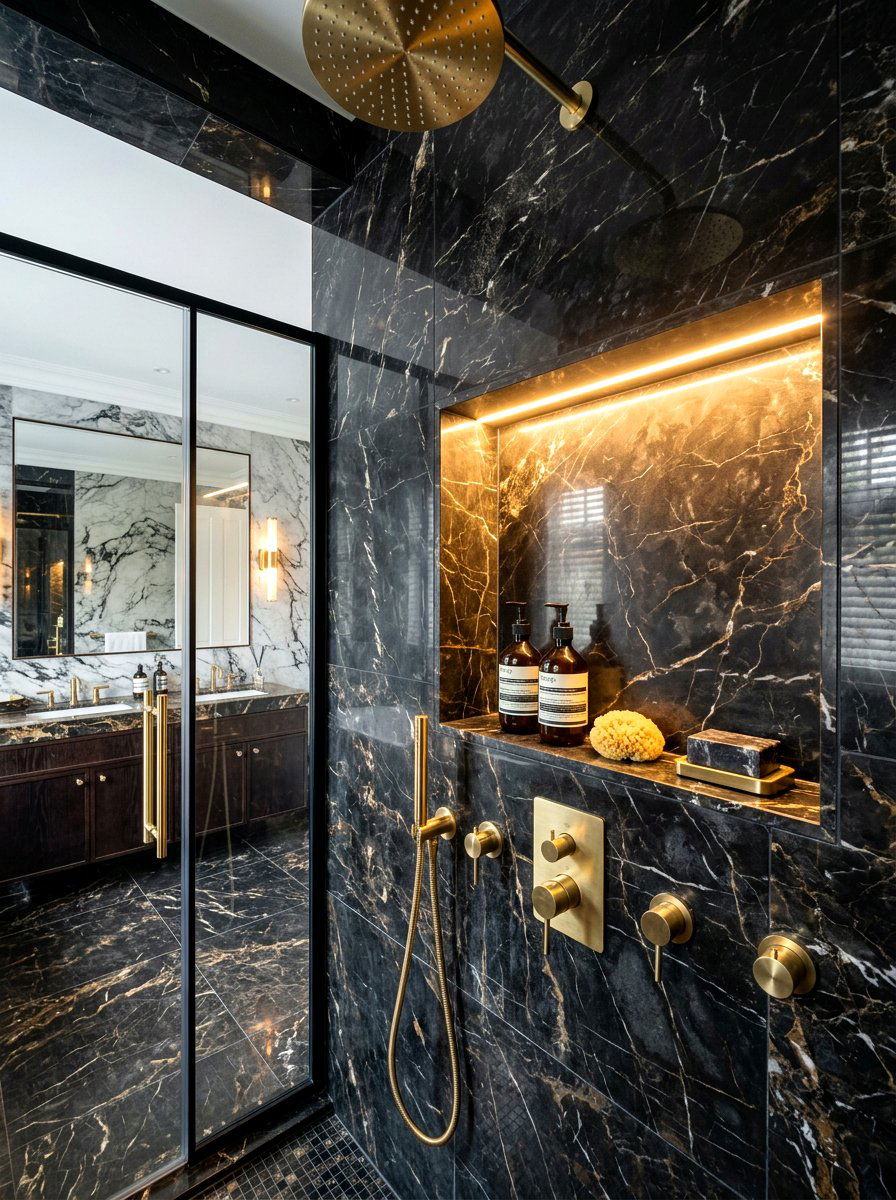 Shower Niche Lighting - 30 bathroom shower ideas