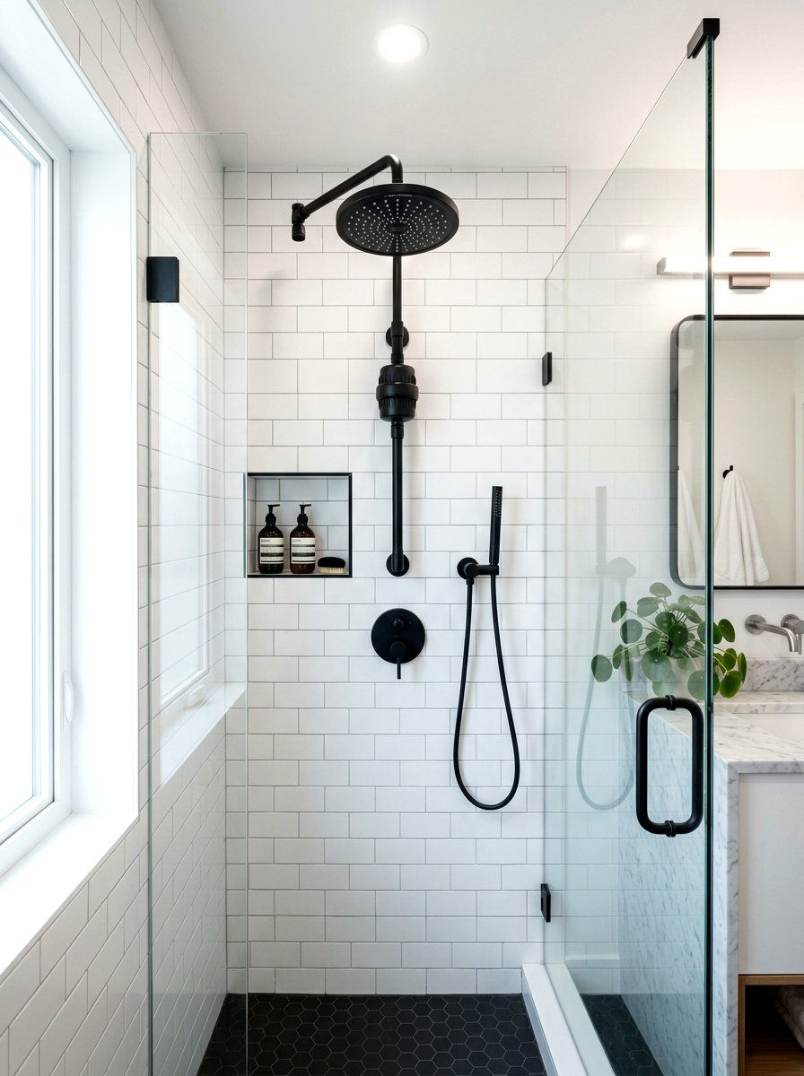 Shower head filter replacement - 30 rental bathroom makeover ideas aesthetic