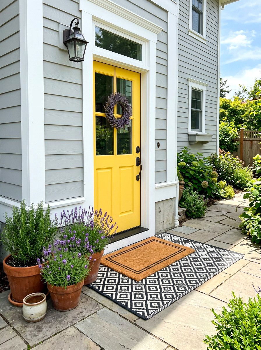 Side Door Welcome Mat Layering - 30 side entry curb appeal ideas