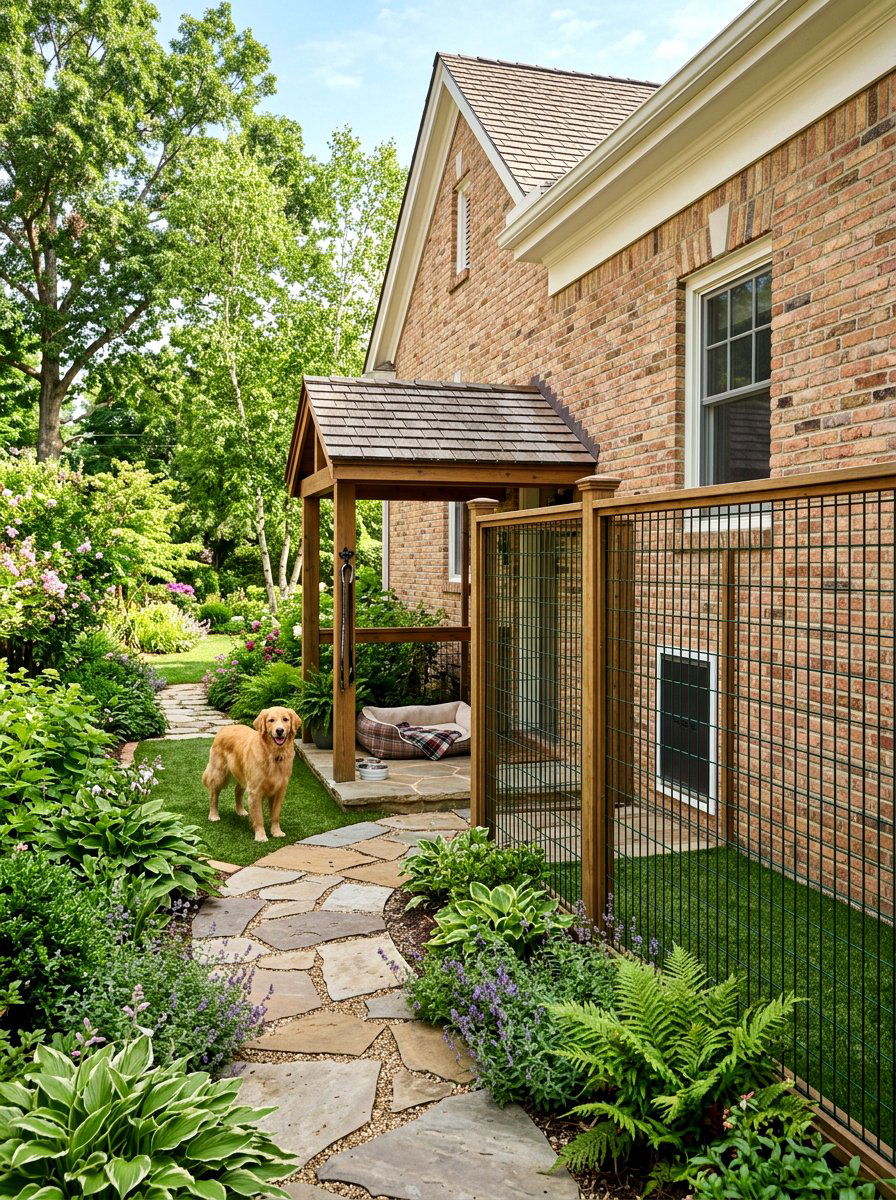 Side Of House Dog Run - 30 backyard dog run ideas