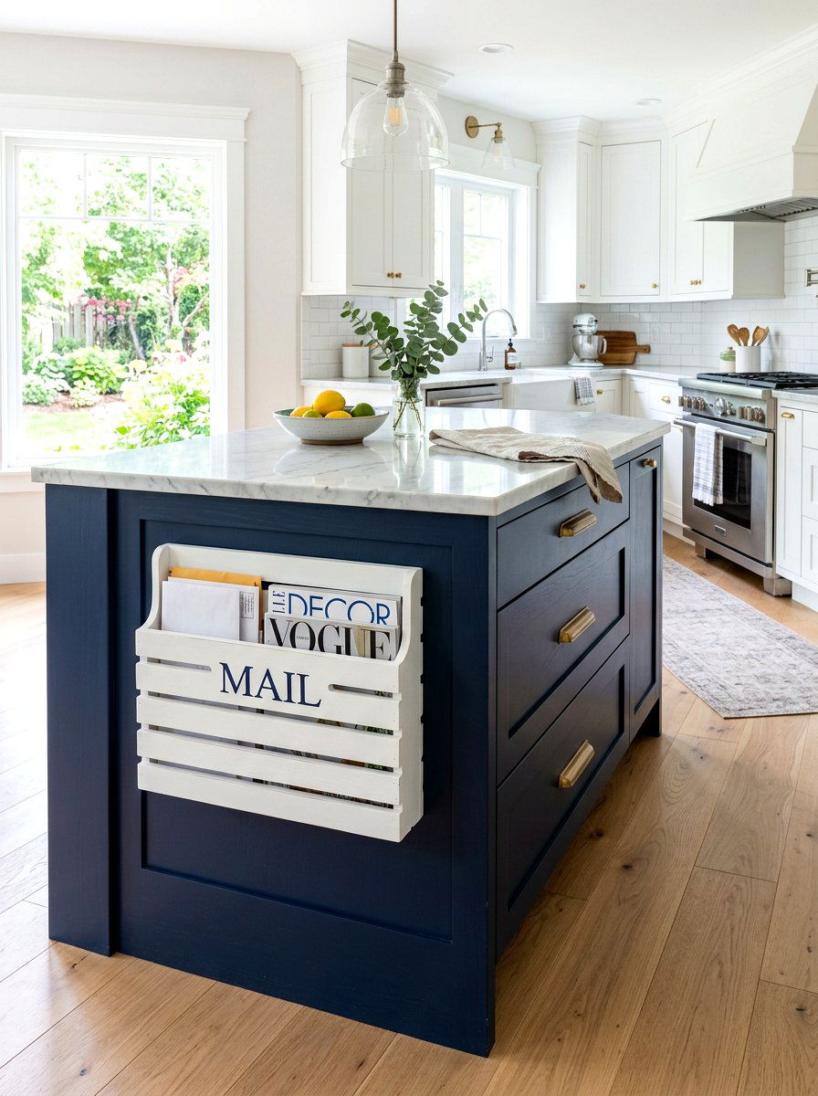 Side Of Kitchen Island Mail Box - 30 mail organization ideas