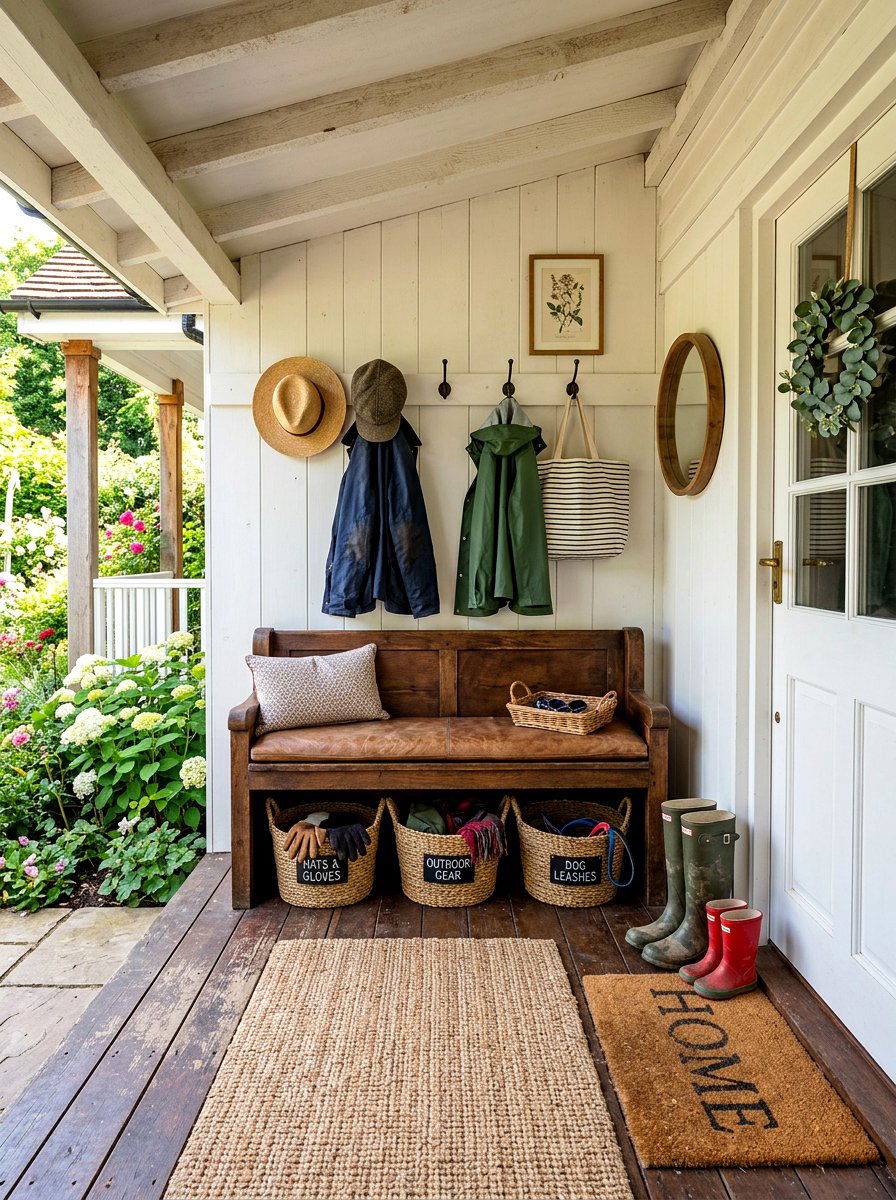Side Porch Mudroom - 30 side porch ideas