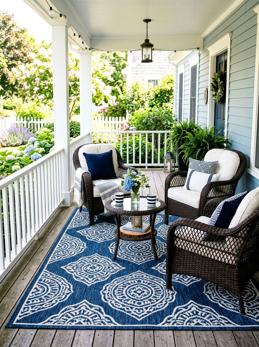 Side Porch Rug - 30 side porch ideas