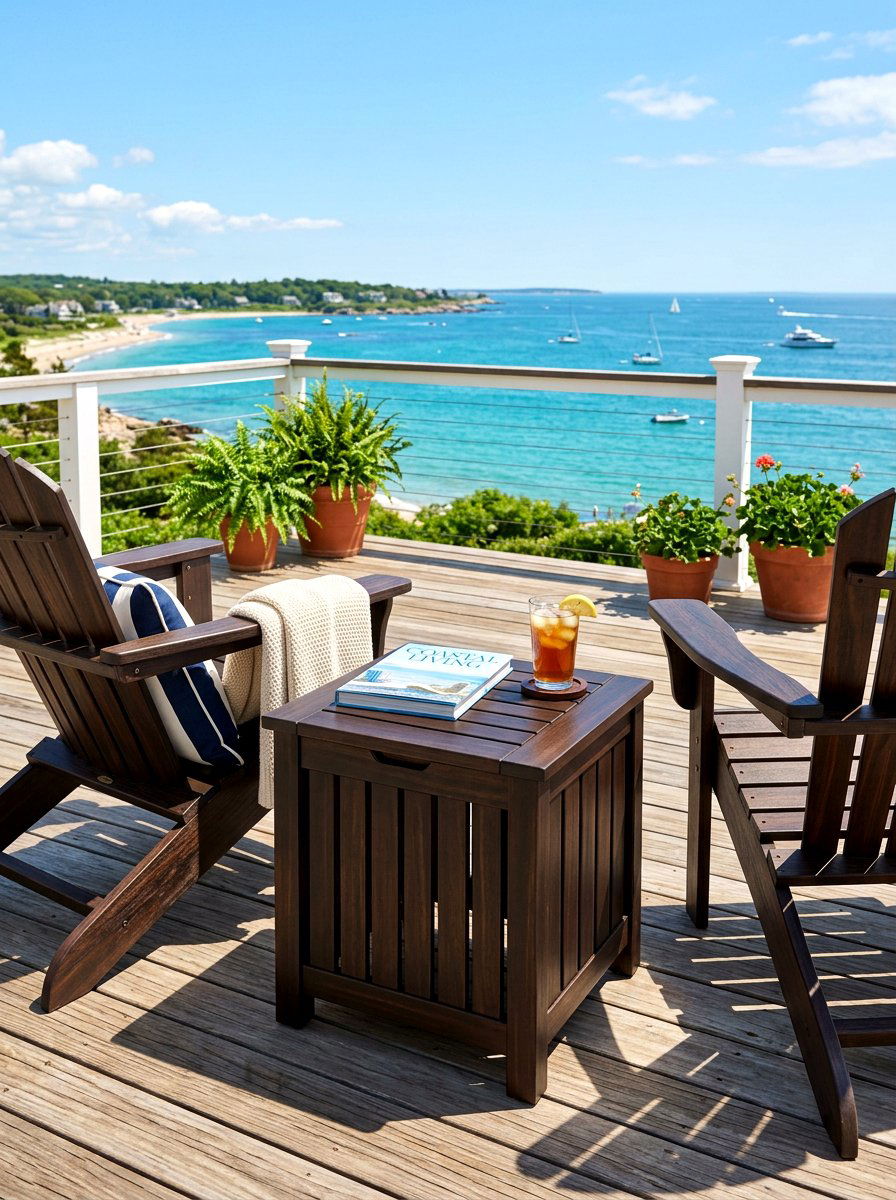 Side Table - 30 deck storage ideas