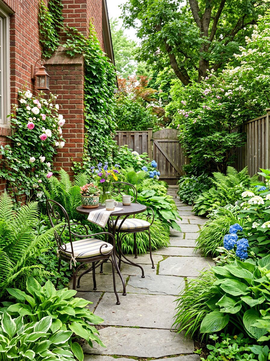 Side Yard Bistro Nook - 30 bistro patio ideas