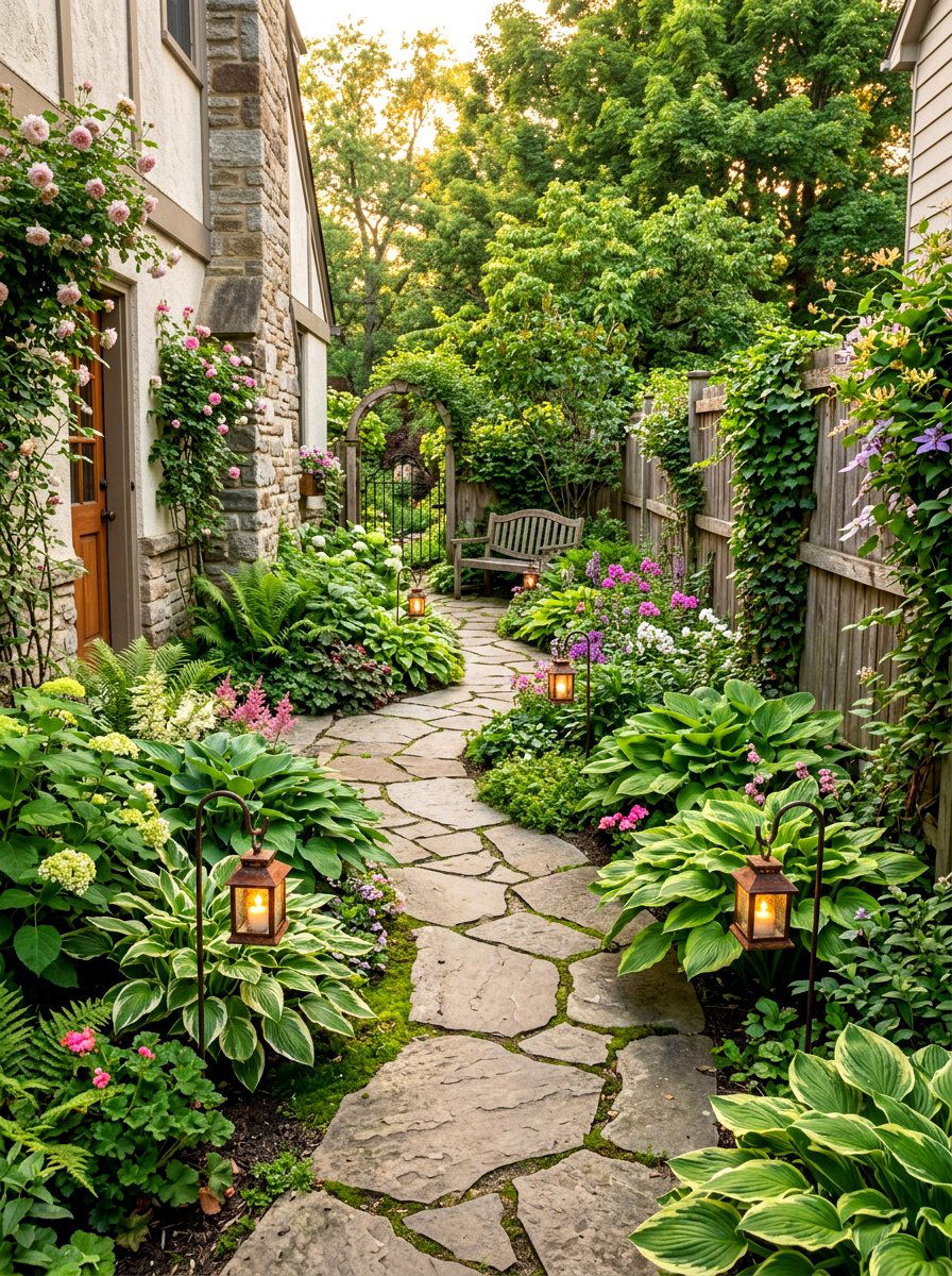 Side Yard Garden - 30 pocket garden ideas