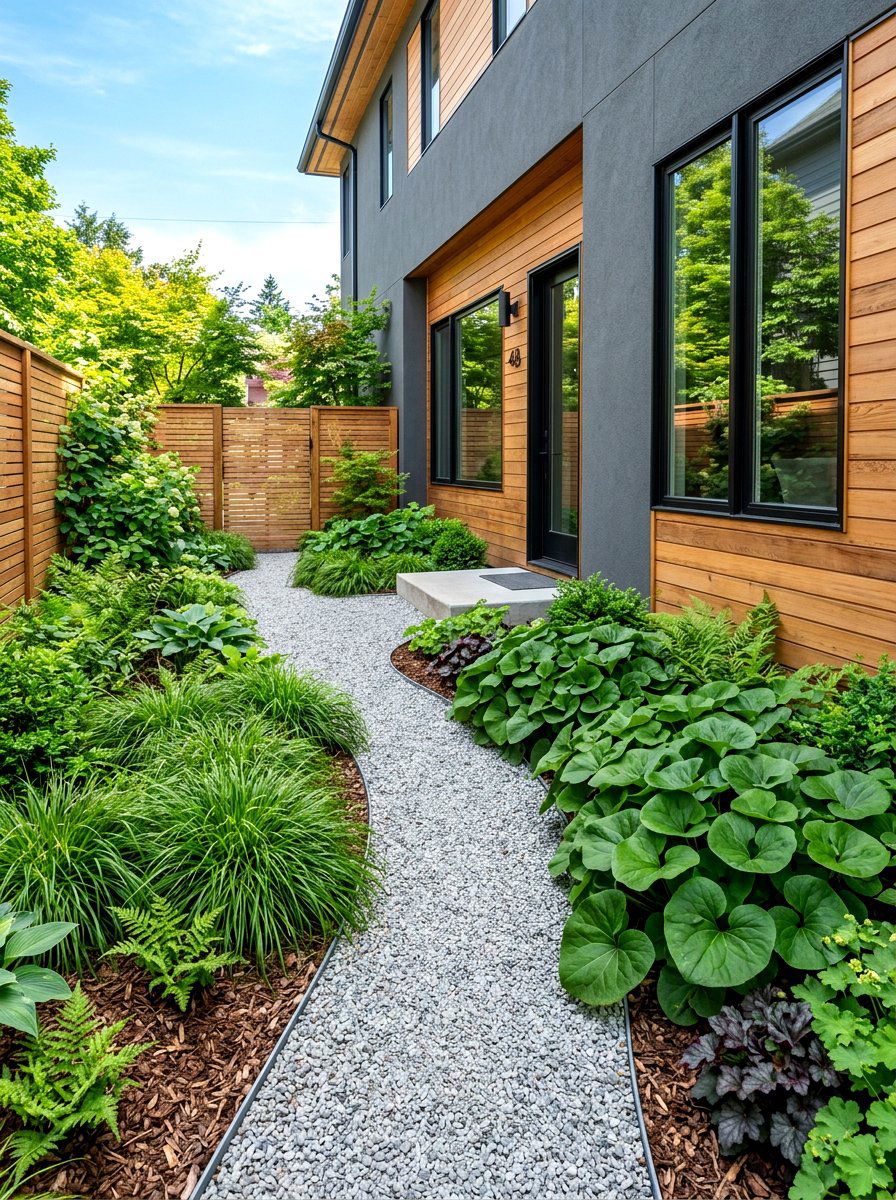 Side Yard Garden - 30 native wildflower backyard ideas