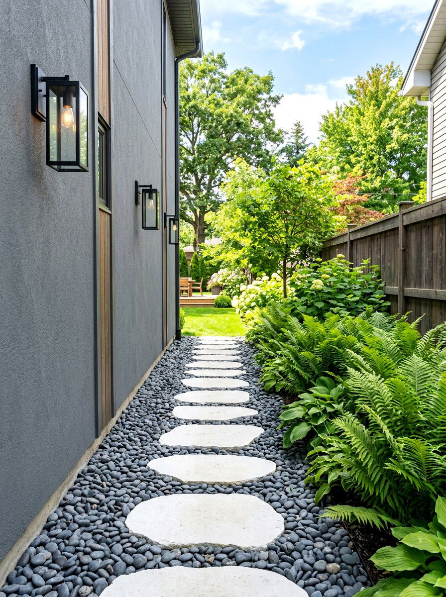 Side Yard Passage - 30 backyard zoning layout ideas