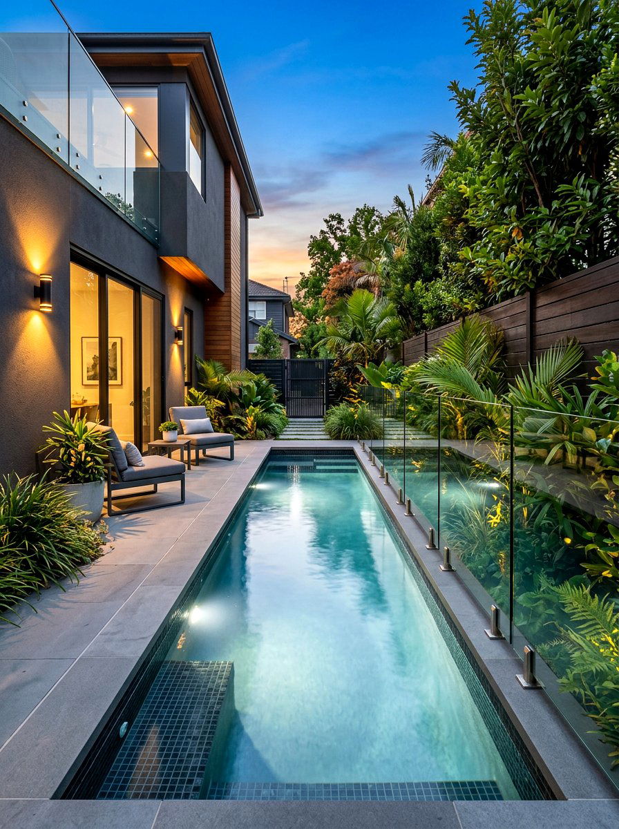 Side Yard Pool - 30 small backyard pool ideas