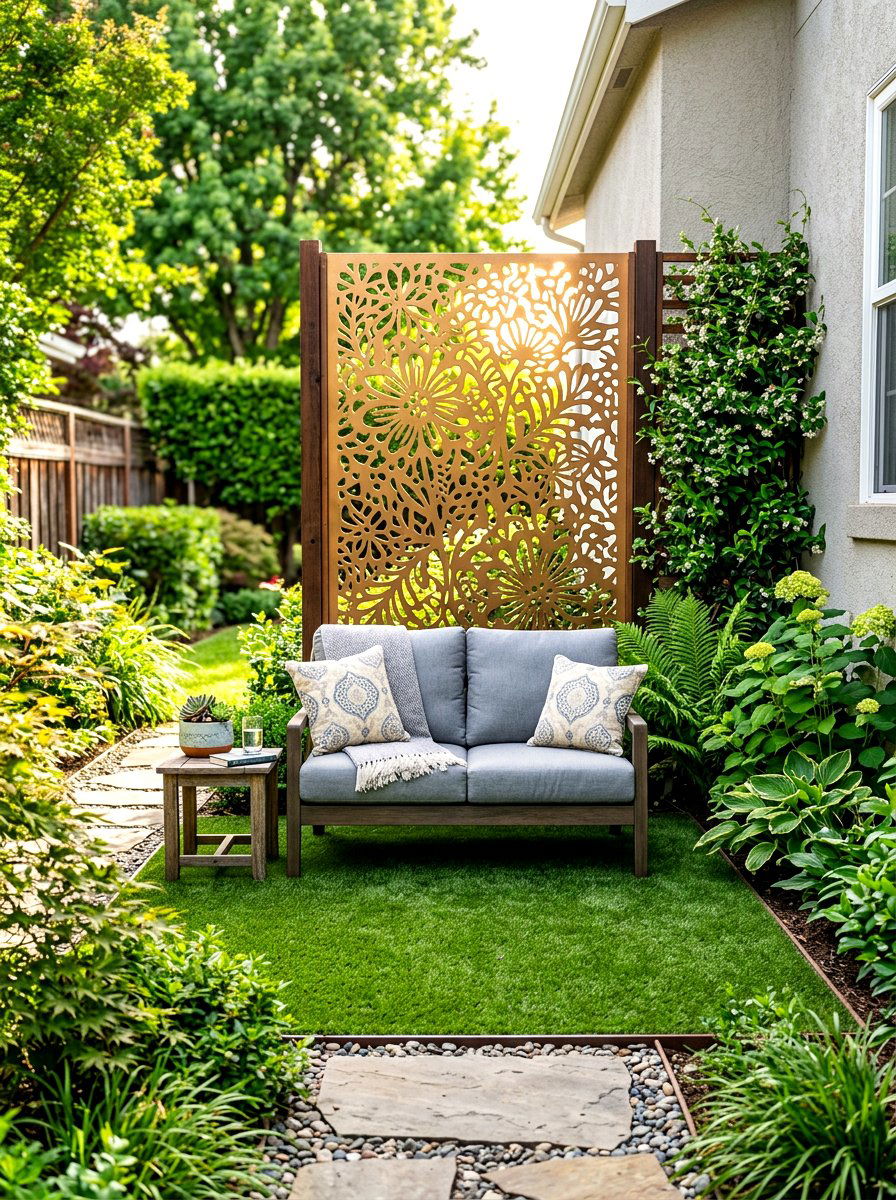 Side Yard Privacy Screen Seating - 30 side yard seating ideas