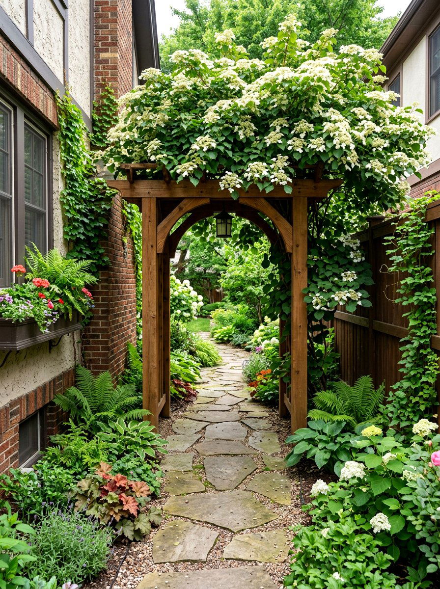Side Yard Walkway Arbor - 30 arbor entrance ideas