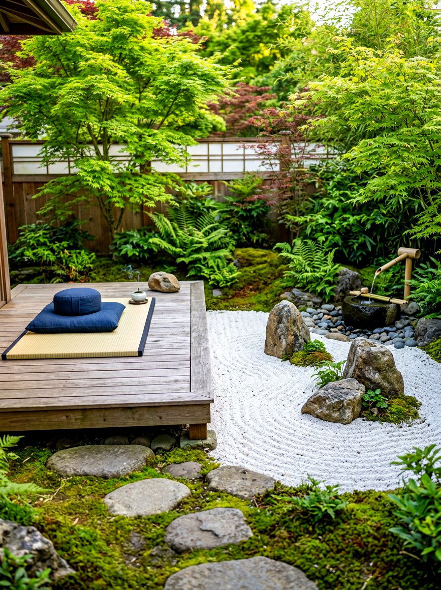 Side Yard Zen Meditation Spot - 30 side yard seating ideas