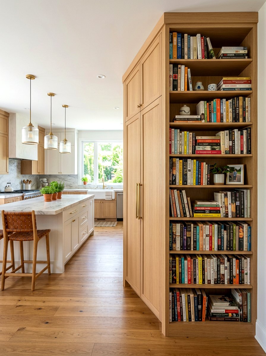 30 Book Shelf Kitchen Ideas for Displaying Style (Not Clutter)