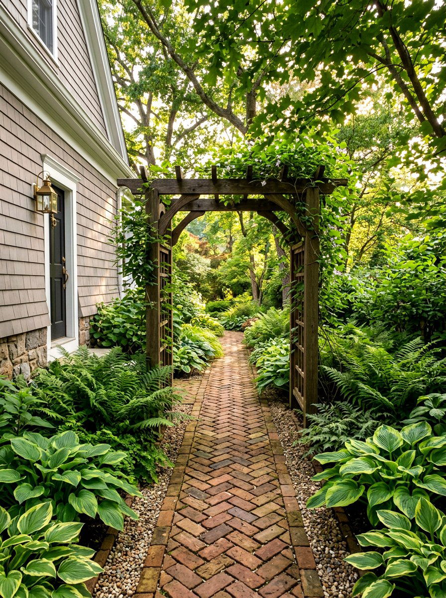 Side yard pathway arbor - 30 arbor entry exterior ideas