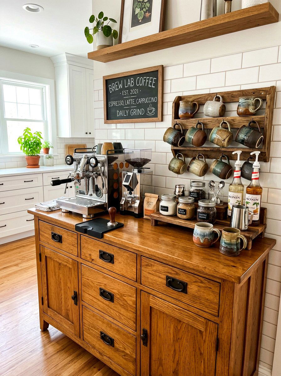 Sideboard Coffee Bar - 30 dining buffet styling ideas