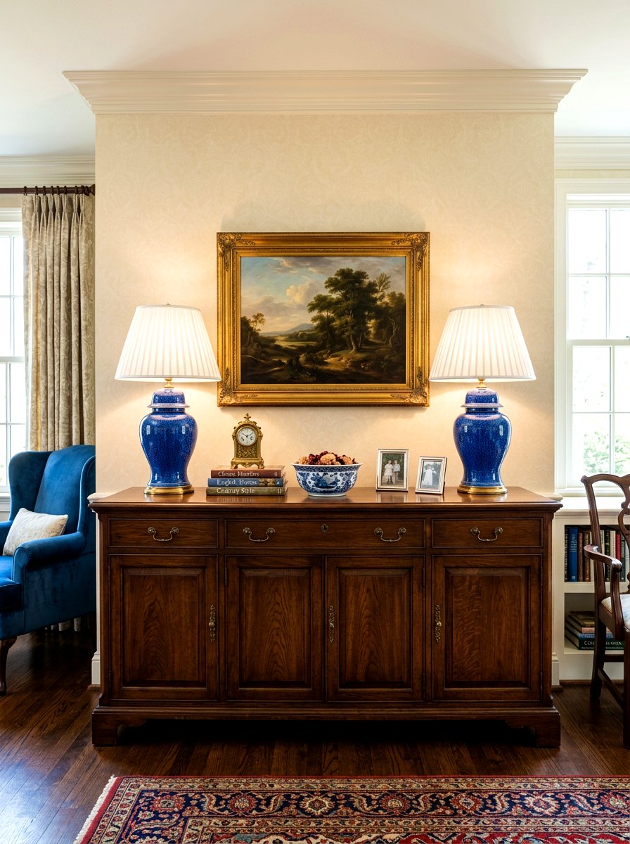 Sideboard Table Lamp - 30 no overhead light living room ideas