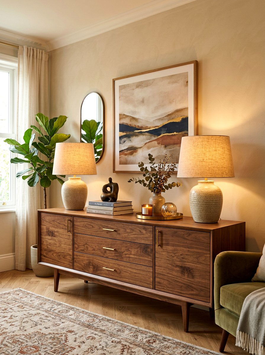 Sideboard With Table Lamps - 30 sideboard styling dining ideas