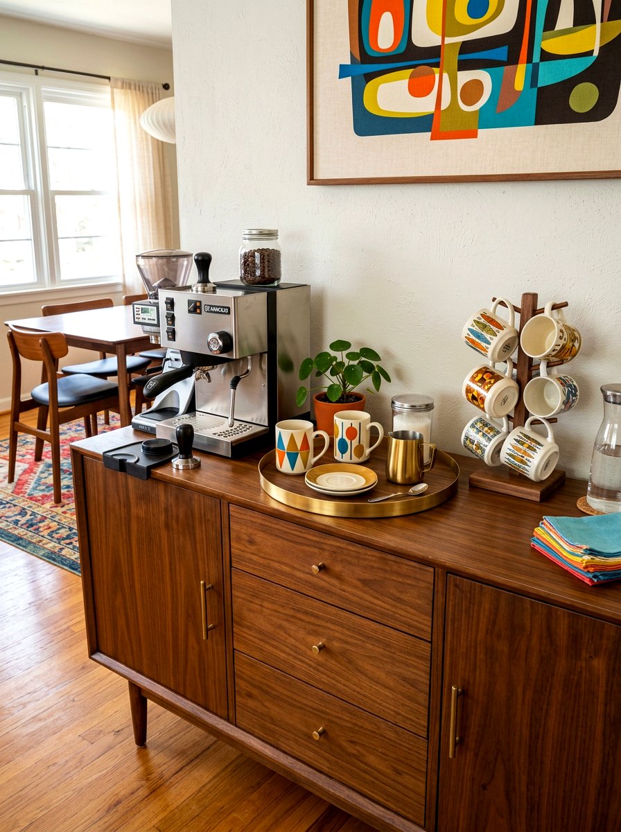 Sideboard coffee setup - 30 mug display ideas
