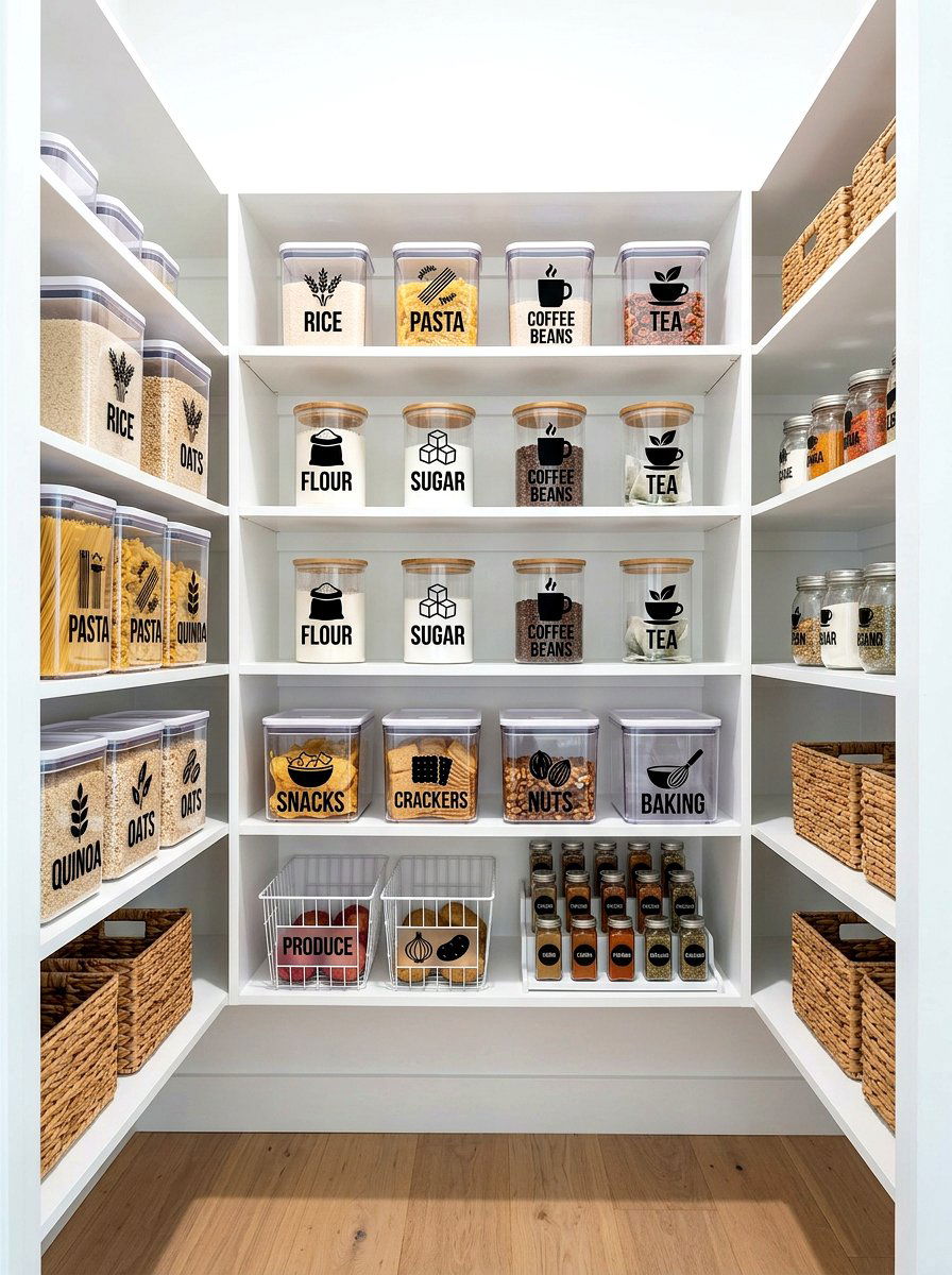 Silhouette Labels - 30 pantry label ideas