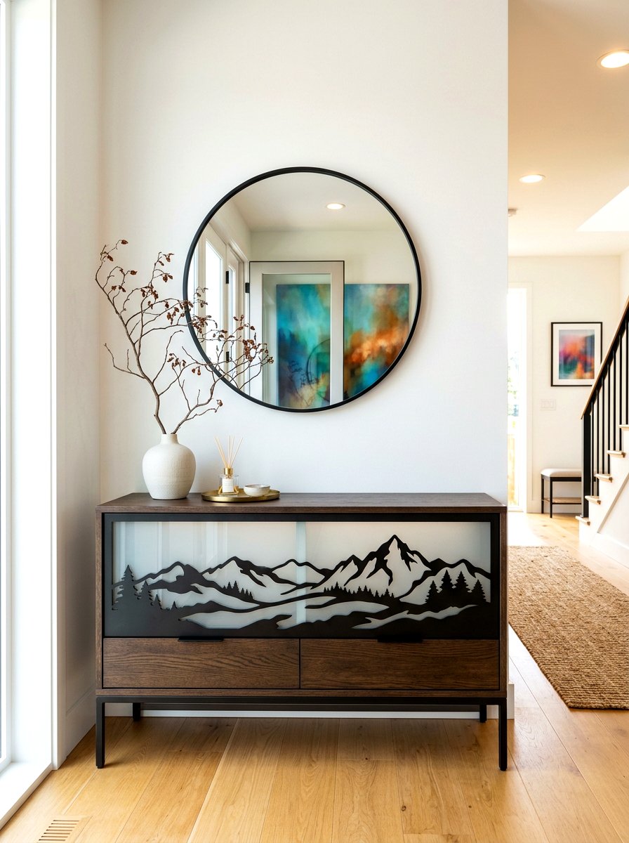 Silhouette Landscape Rocks - 30 painted rock ideas