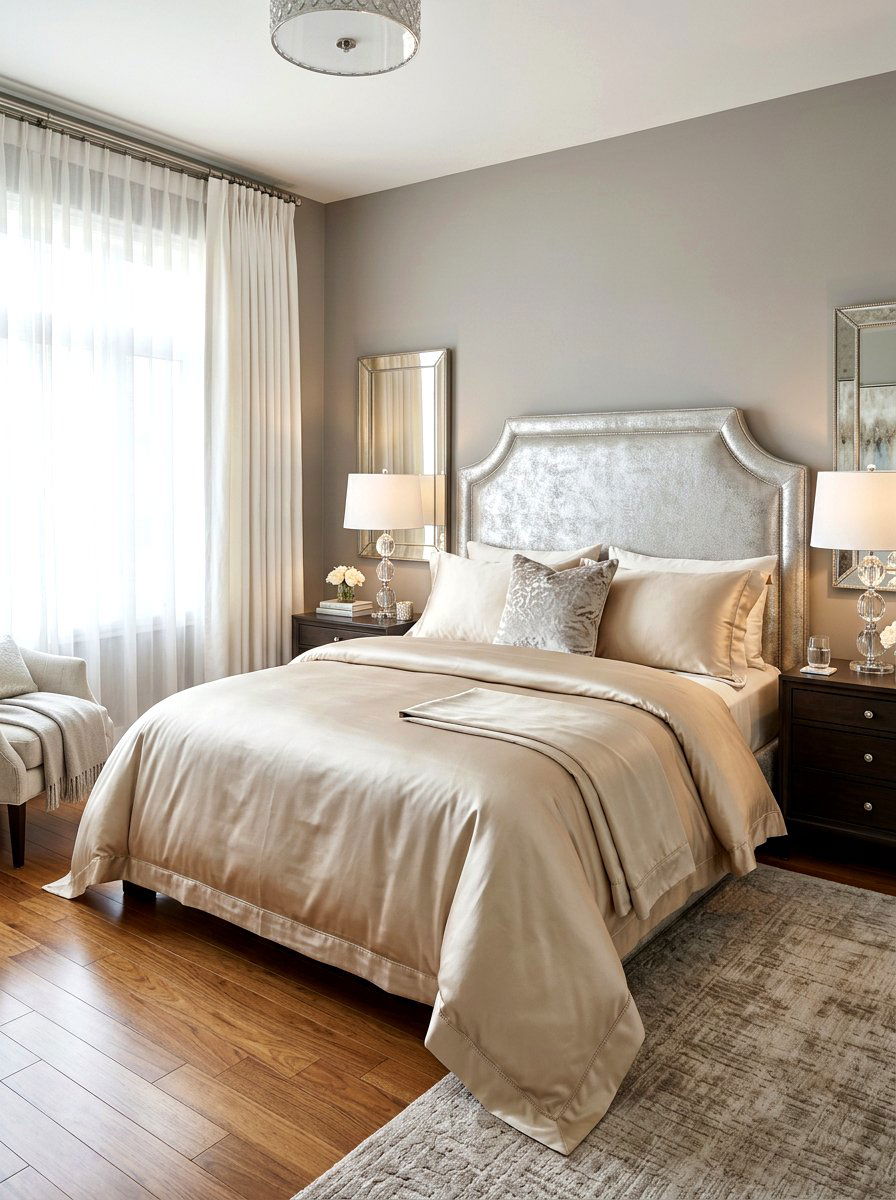 Silk Bedding Bedroom - 30 art deco bedroom ideas
