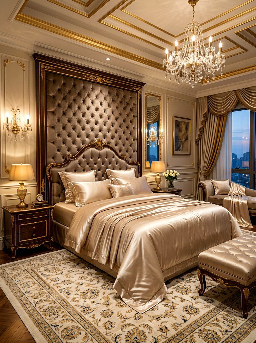 Silk Bedding Set - 30 bedscape styling ideas