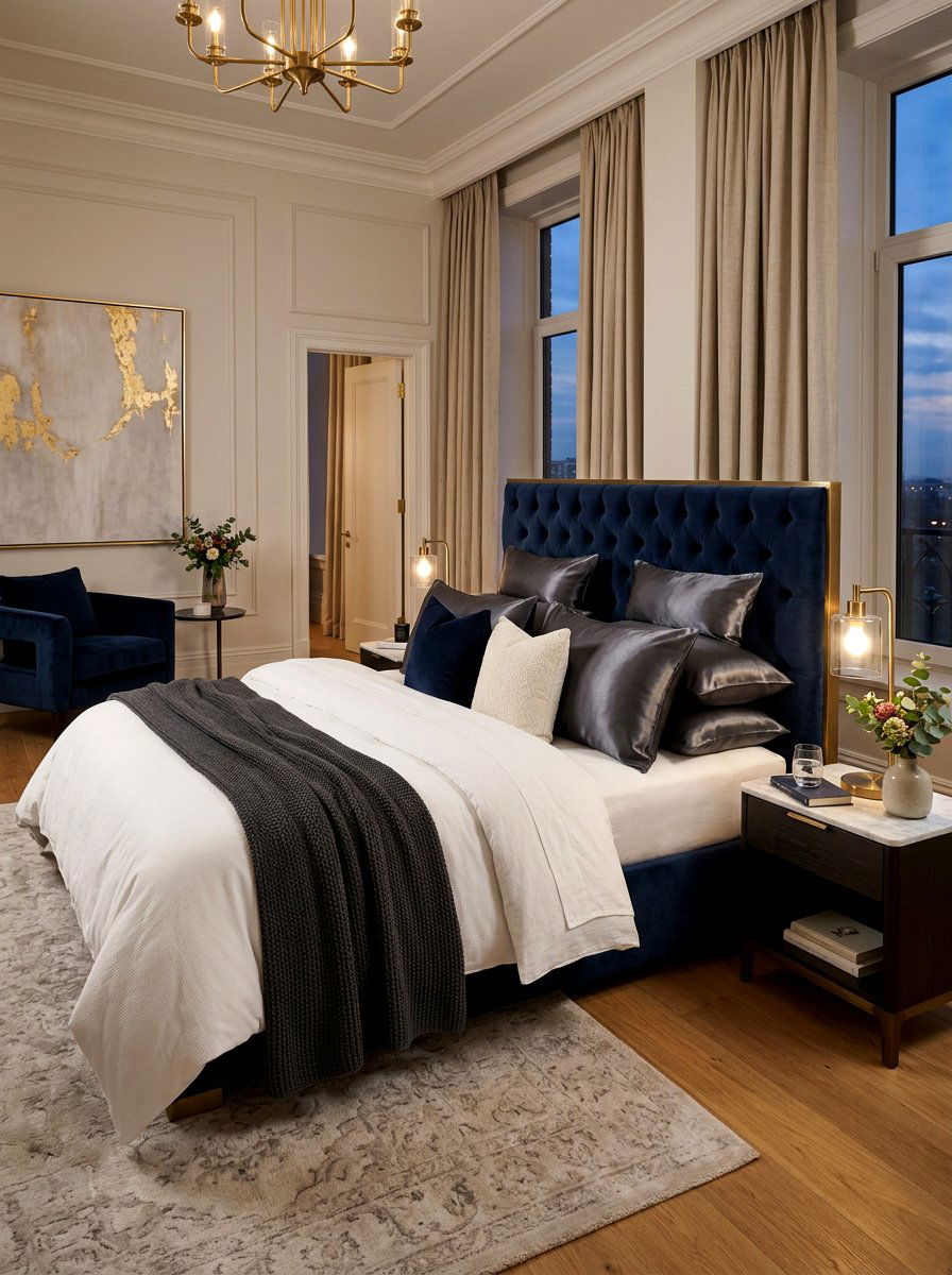Silk Pillowcase Luxury Bed - 30 elevated bed styling bedroom ideas