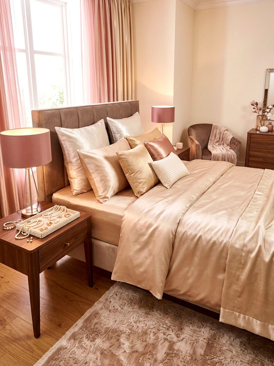 Silk Satin Bedroom - 30 coquette bedroom decor ideas