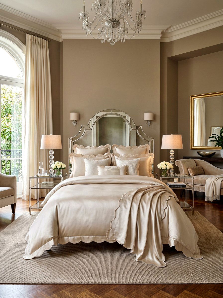 Silk Scalloped Bedding - 30 scalloped bedding ideas