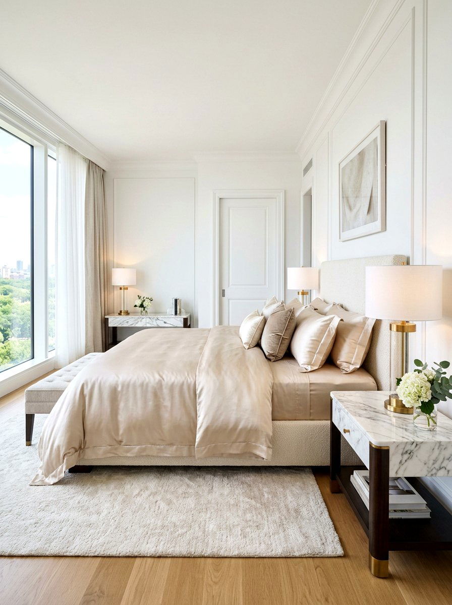 Silk bedding - 30 tactile bedroom decor ideas